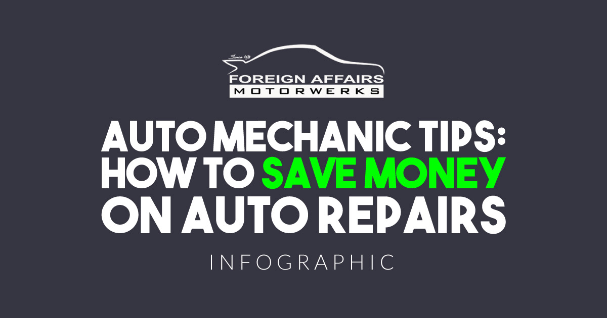 Auto Mechanic Tips infographic