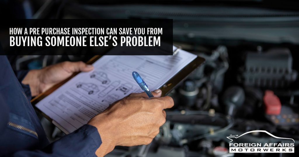 pre-purchase inspection