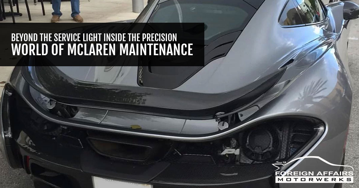 mclaren maintenance